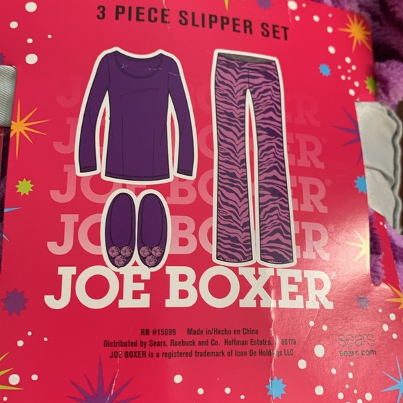 Joe Boxer 3pc Slippers Set - Picture 3 of 3